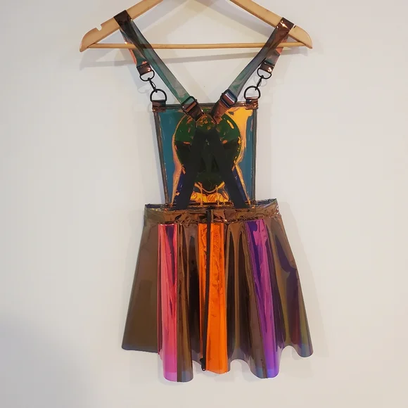 DollsKill Current Mood Alien Beam ME Up hologram overall dress - Picture 4 of 9